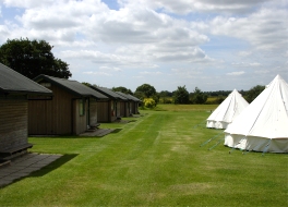 Cabins and bell tents